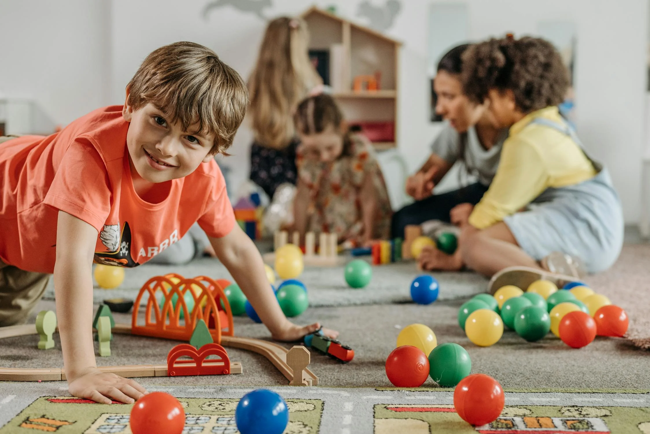 Ball pit play area